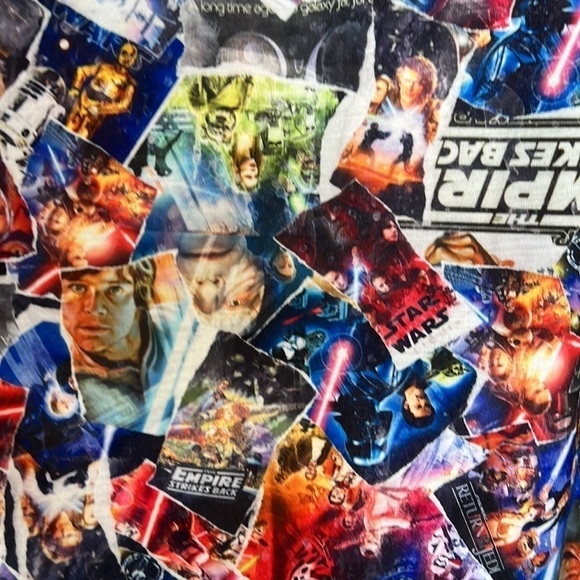 Star Wars Empire Strikes Back Print Button Fly Loungewear Pajama Pants - Picture 3 of 10